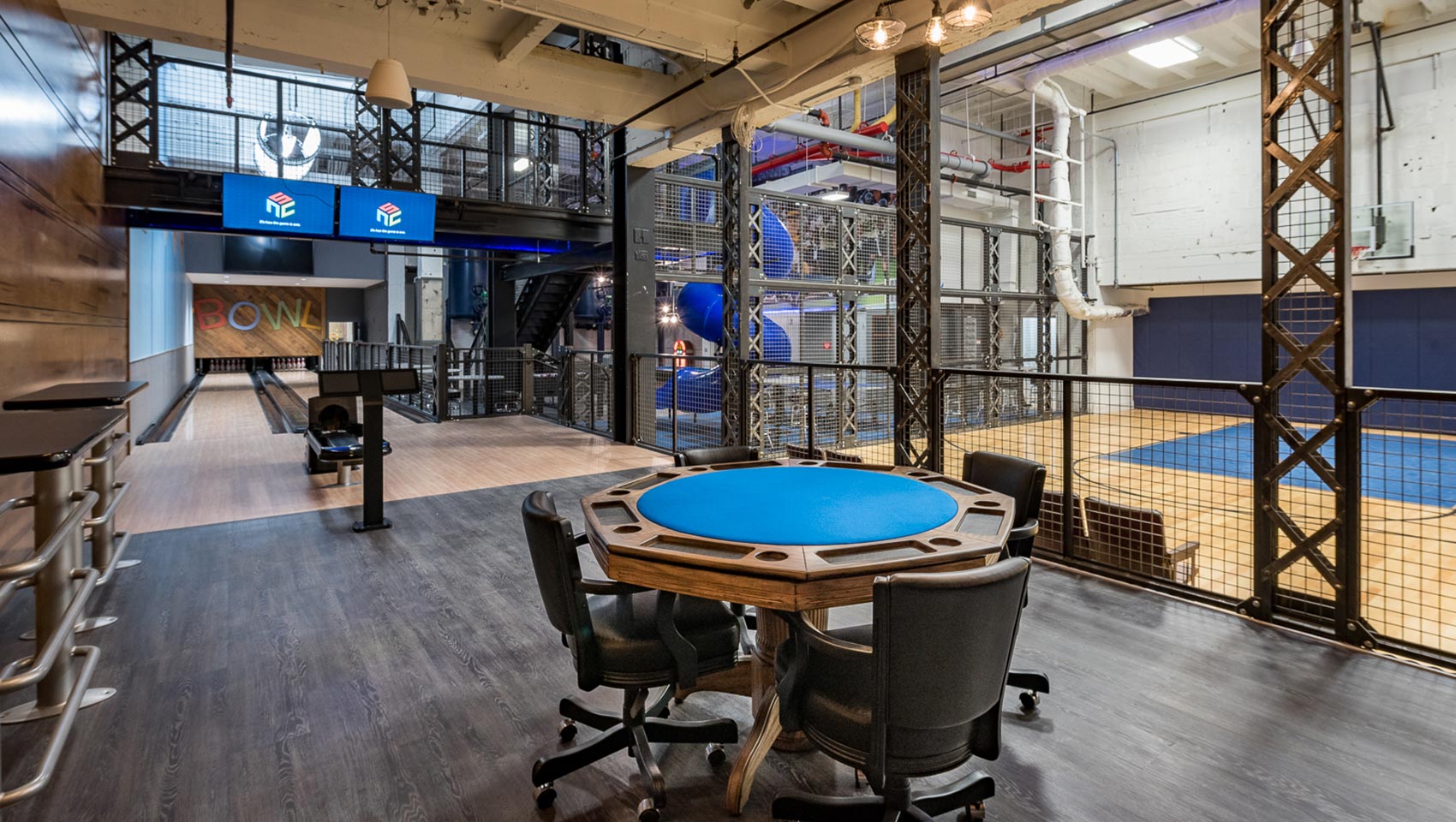 Recreation room poker table