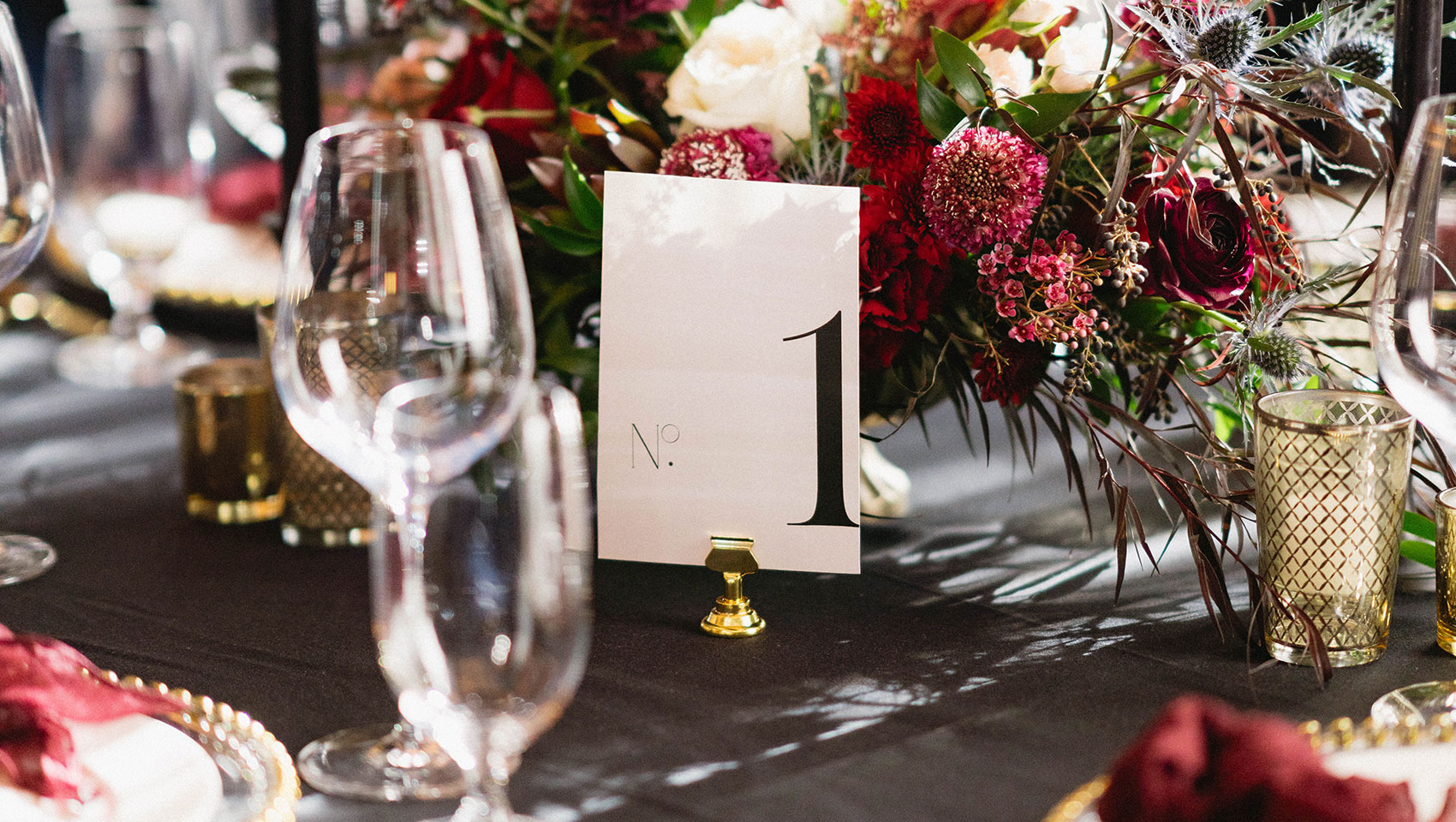 Reception table details