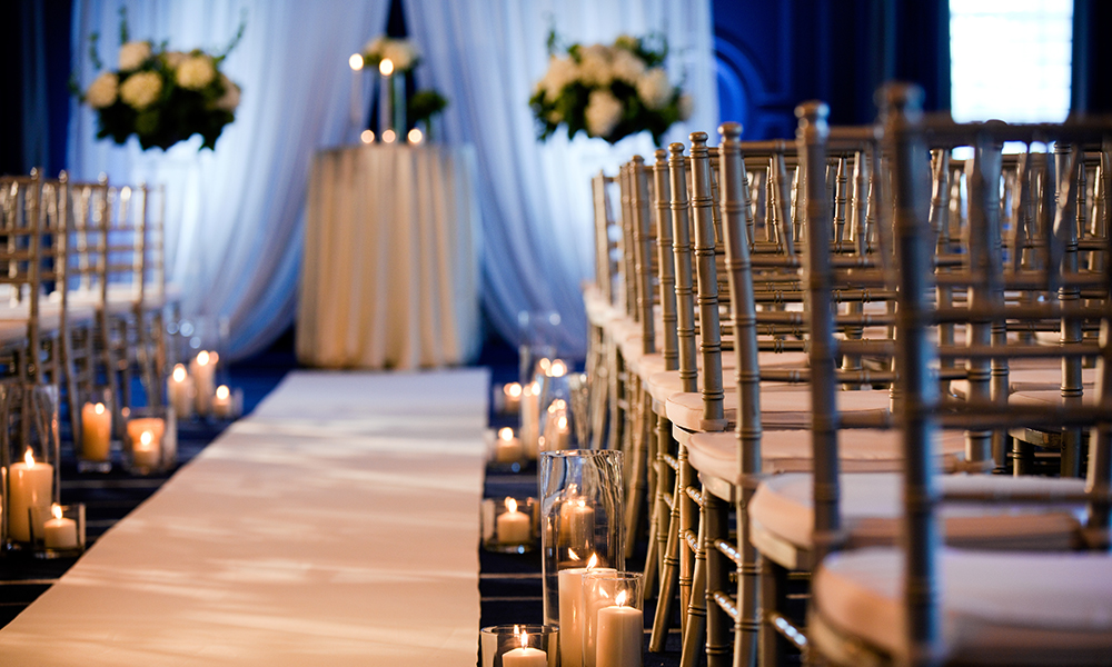 Lexington Ballroom Wedding Aisle